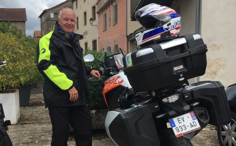 Christian et sa moto